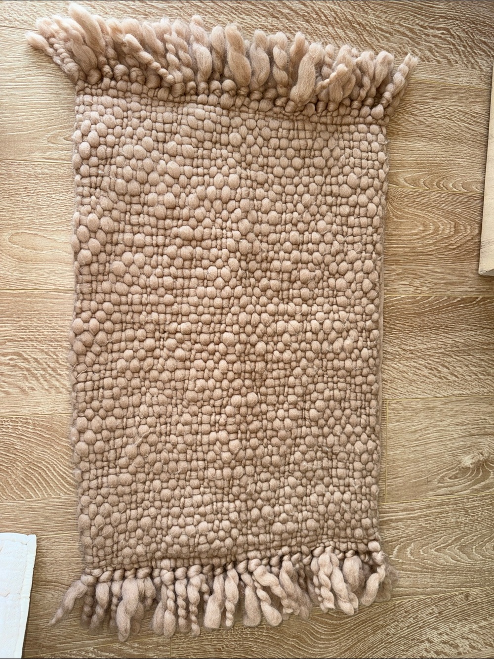 Crate&Barrel Cream Chunky Throw Pillow Cover